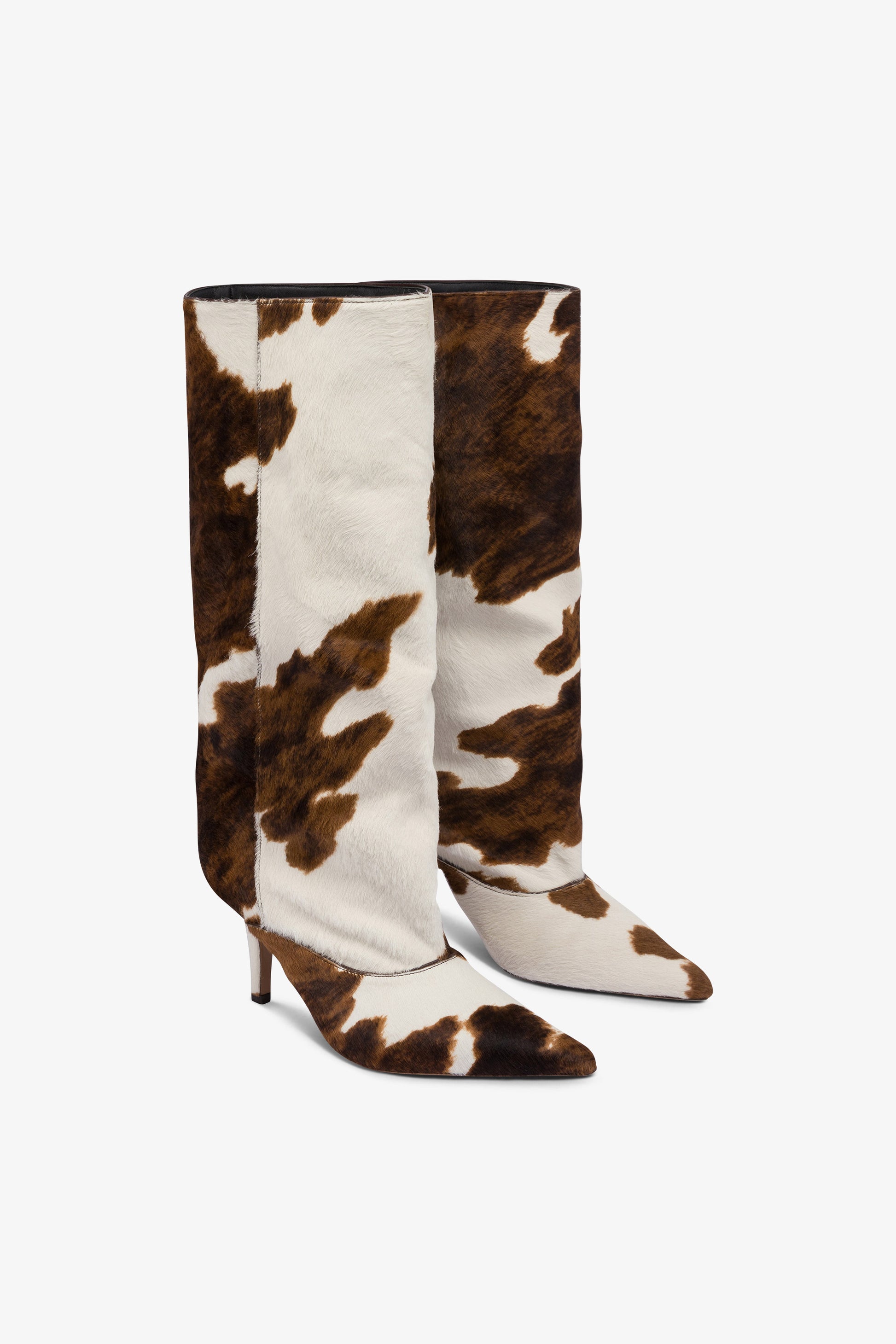 Botas de cuero estampado