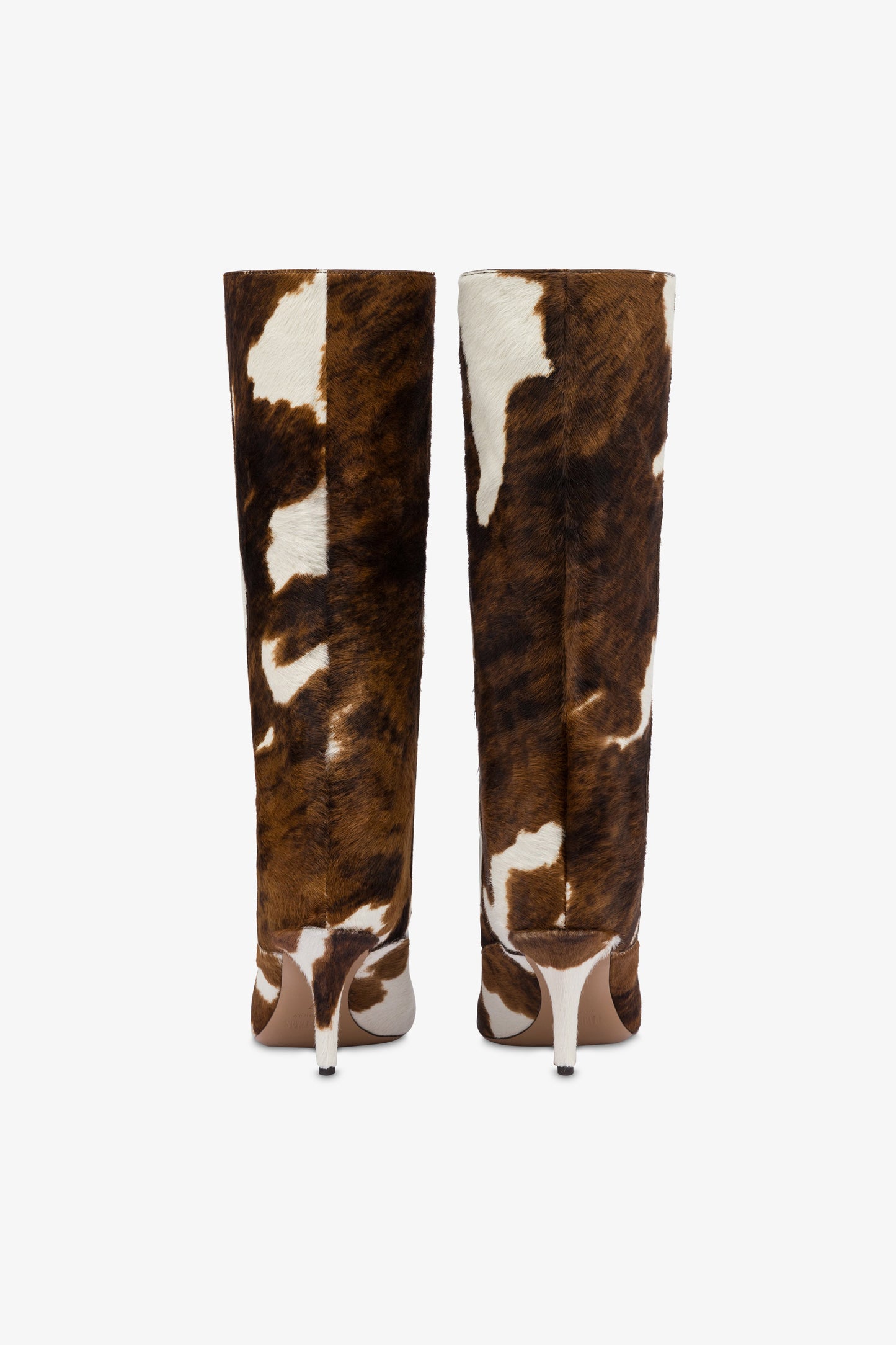 Boots in printed cowhide