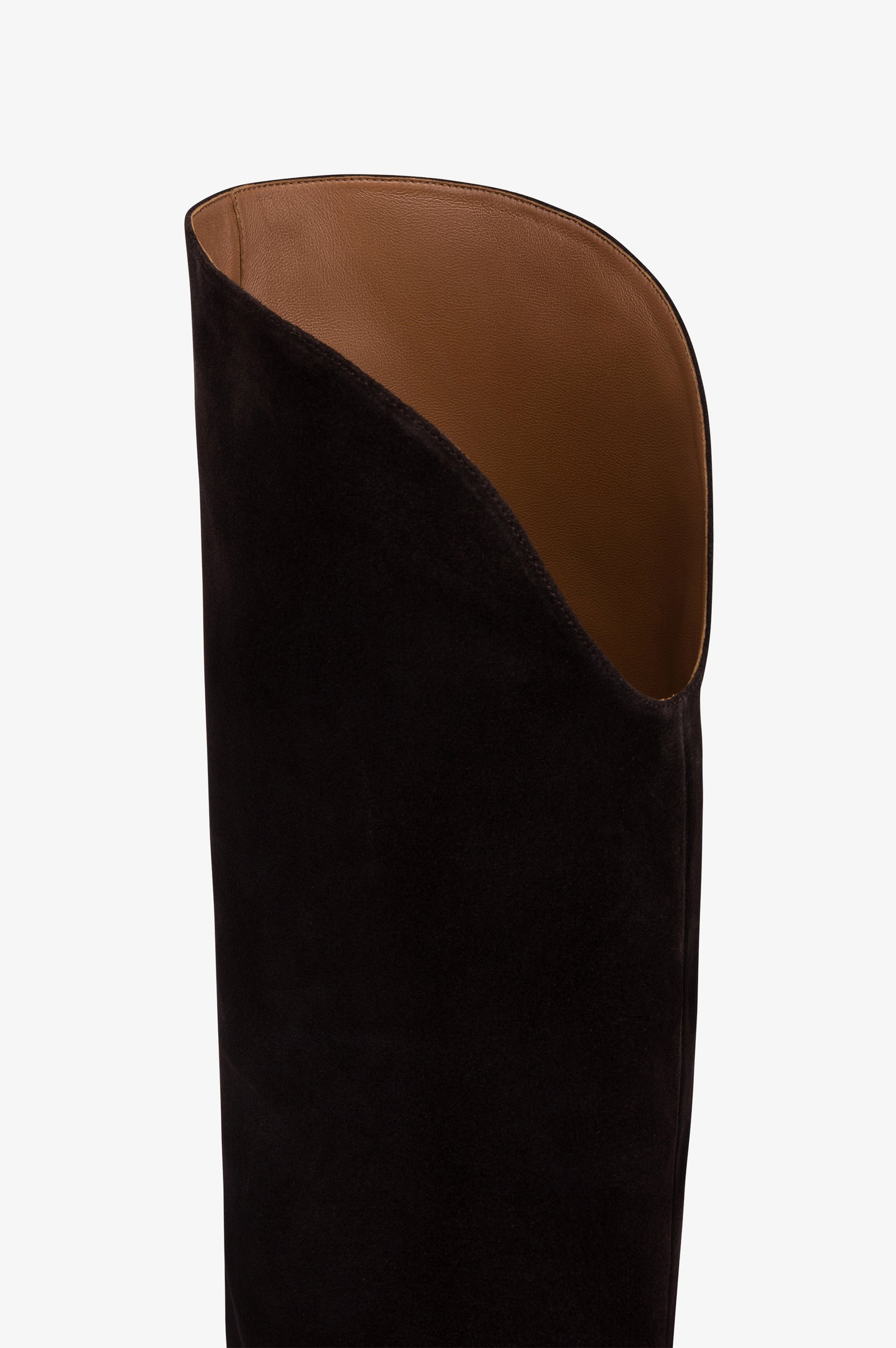 Boots in ebony calf suede leather.