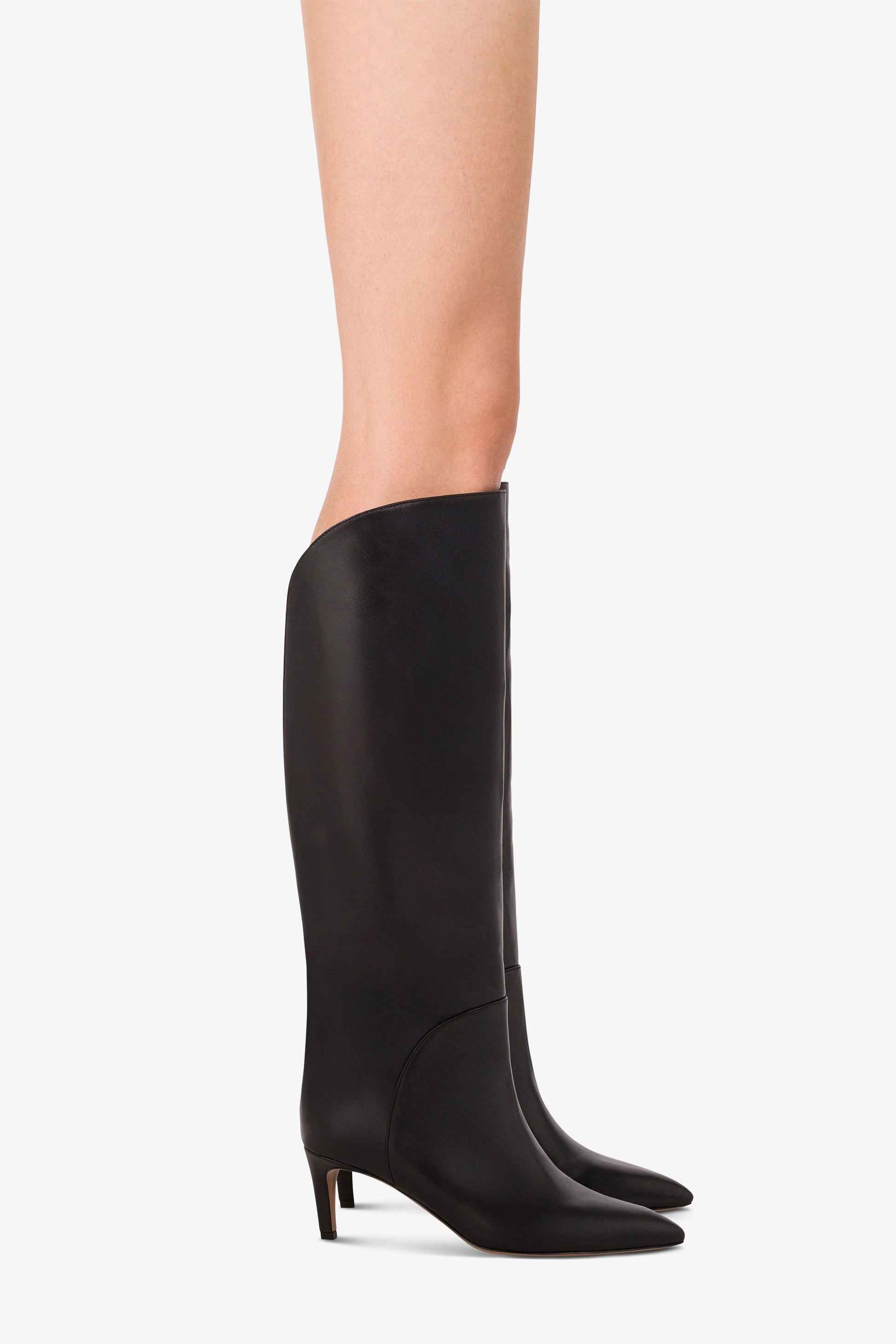 Bottes en cuir noir