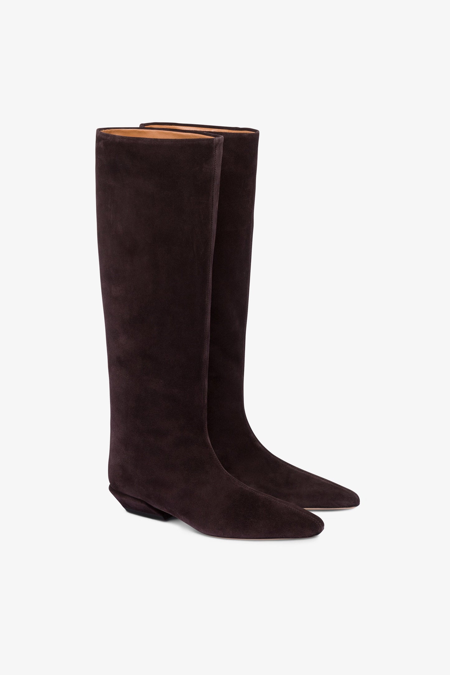 Bottes en cuir suede noir