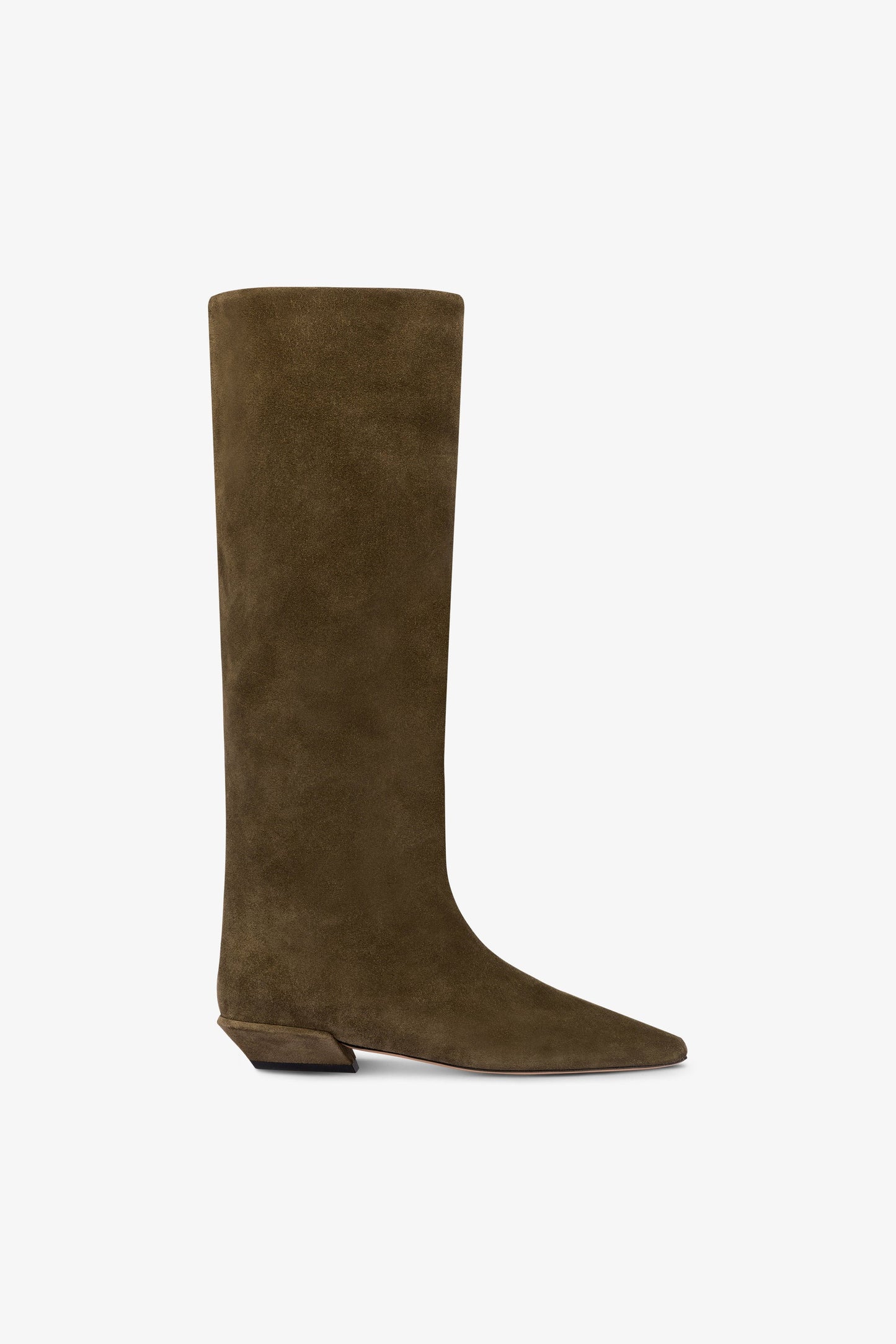 Bottes en cuir suede facon mousse d'hiver