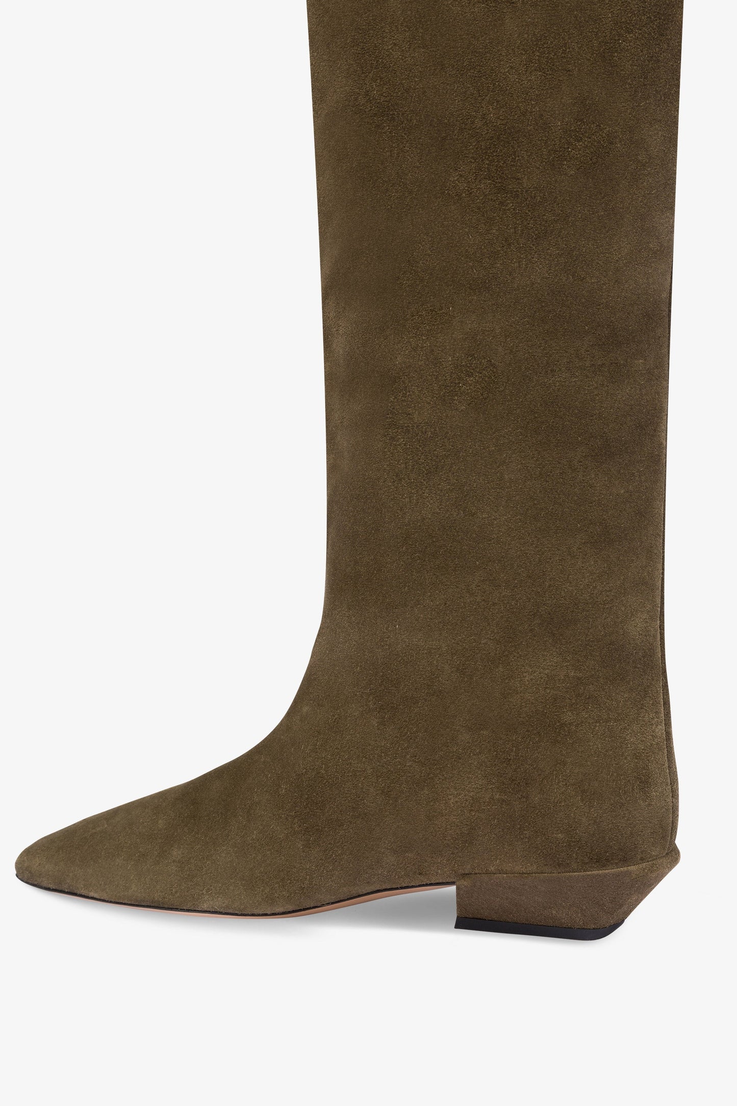 Bottes en cuir suede facon mousse d'hiver