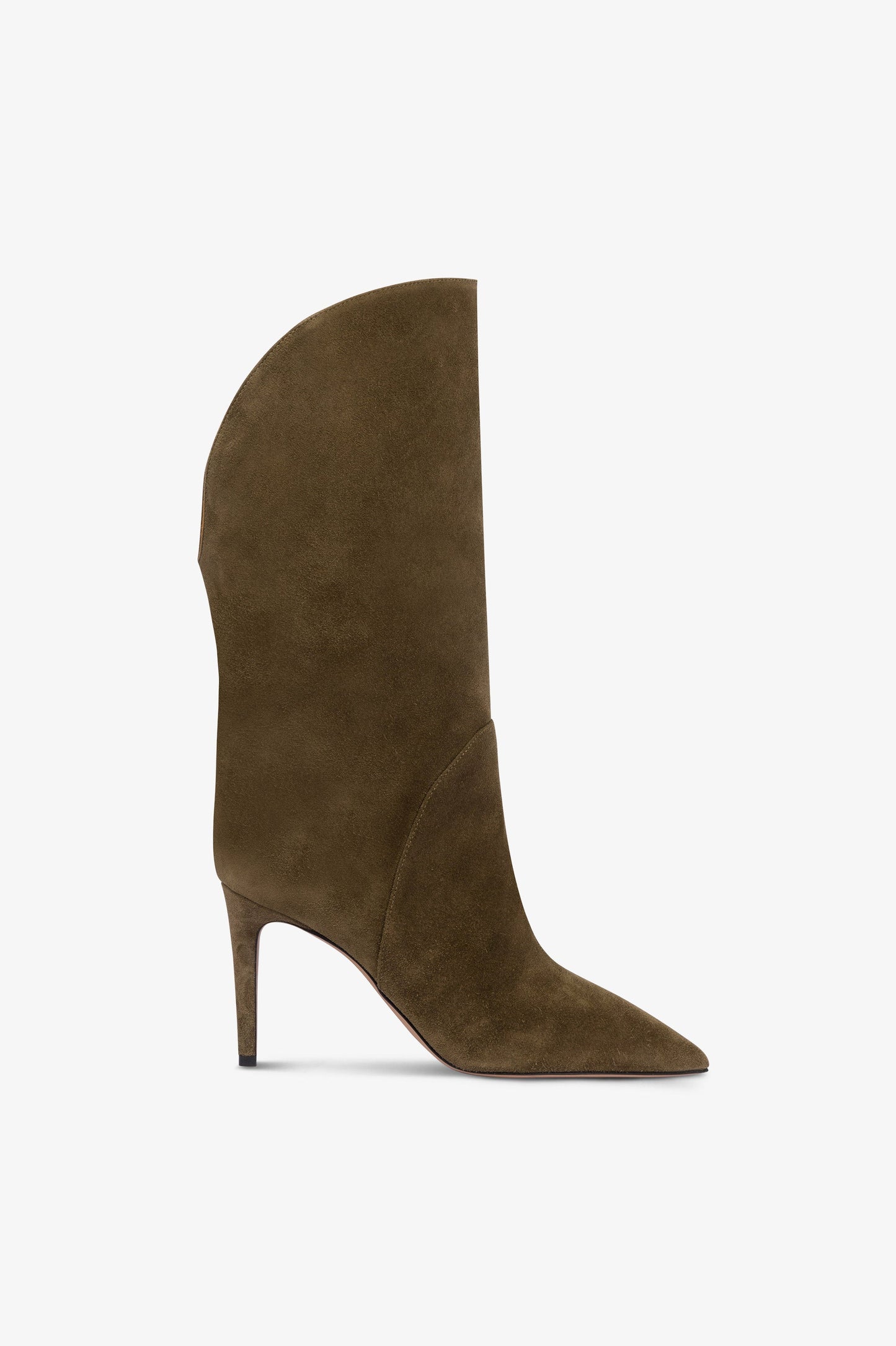 Bottes en cuir suede facon mousse d'hiver