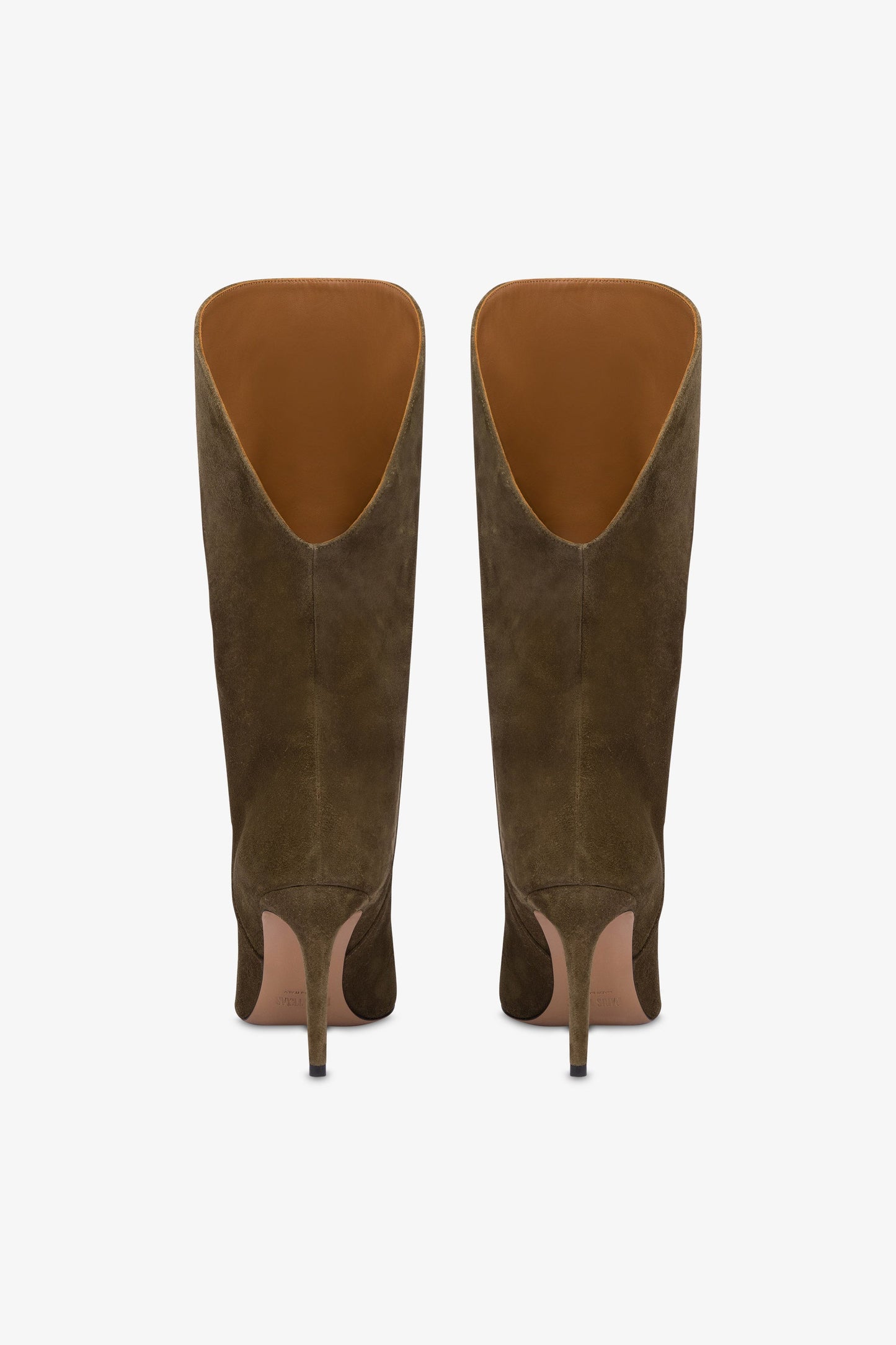 Bottes en cuir suede facon mousse d'hiver