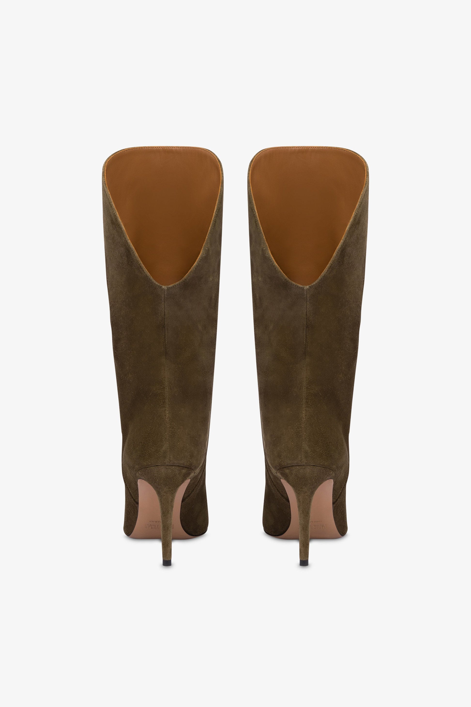 Bottes en cuir suede facon mousse d'hiver