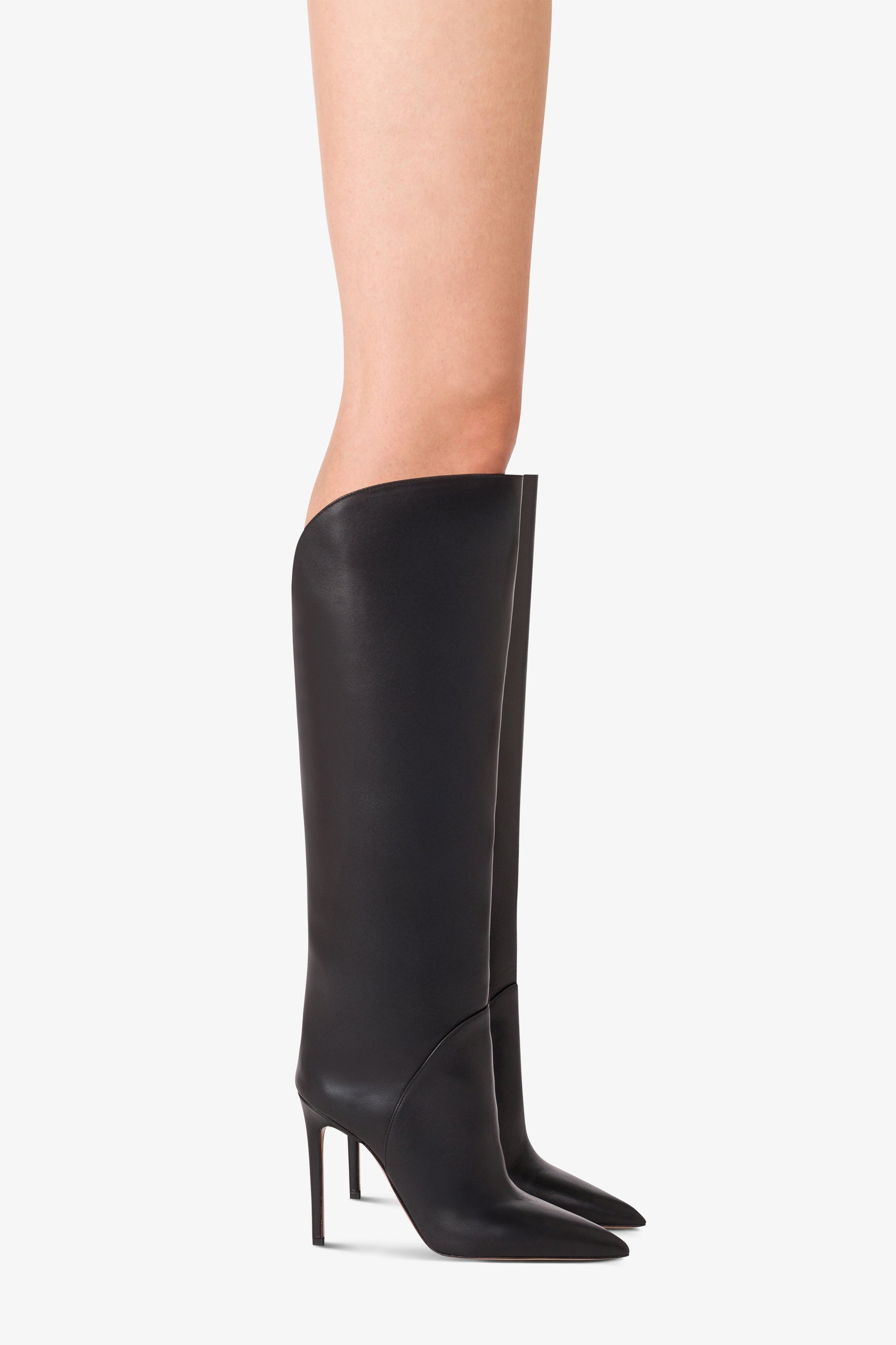 Bottes en cuir noir