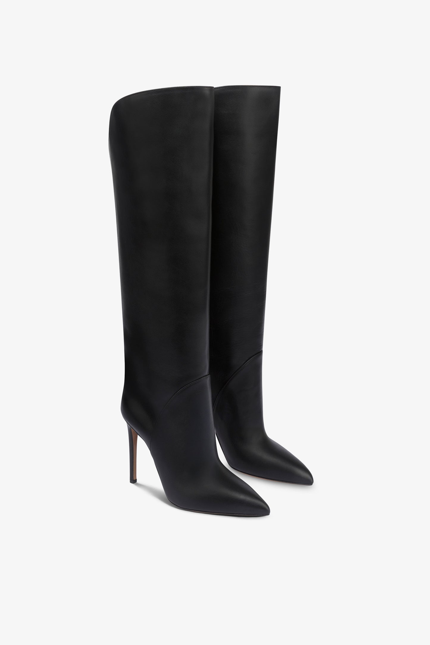 Bottes en cuir noir