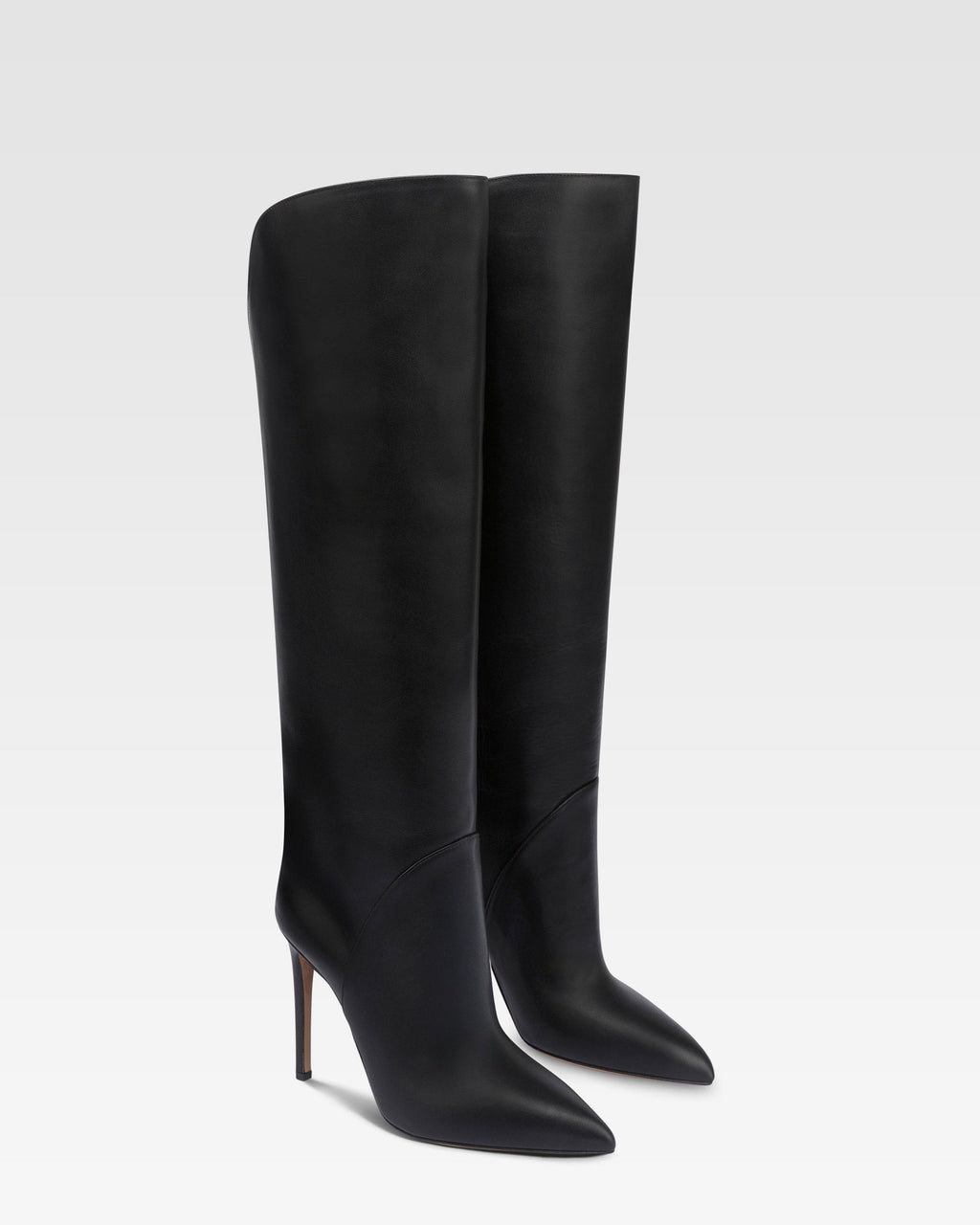 Stiefel aus schwarzem Leder