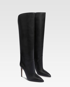 Stiefel aus schwarzem Leder