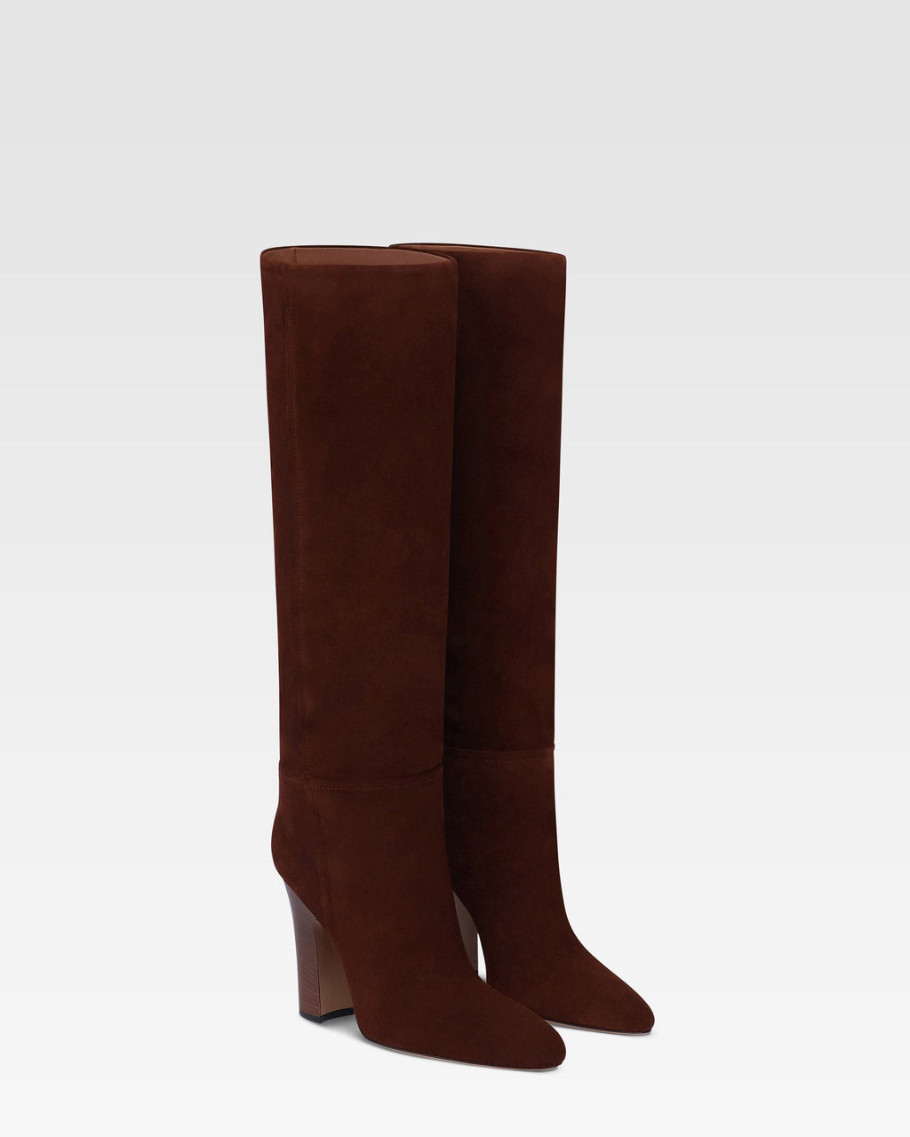 Botas de ante de becerro color caoba