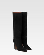 Botas de ante de becerro negro