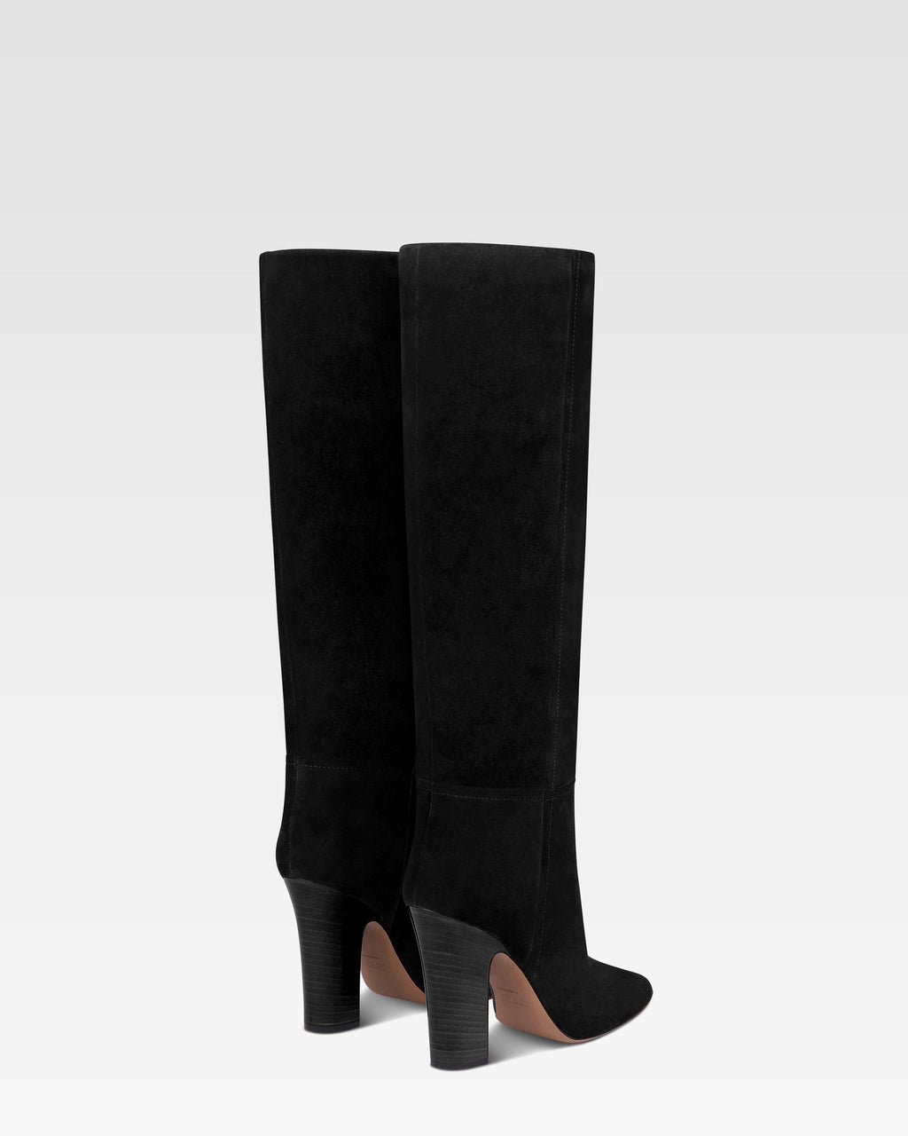 Botas de ante de becerro negro