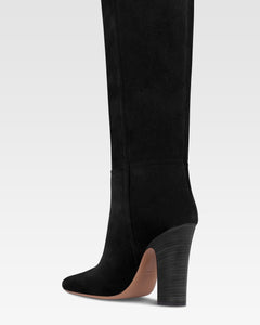 Botas de ante de becerro negro