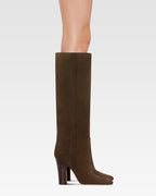 Botas de ante de becerro color ebano