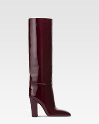 Boots in rouge noir patent leather. — Rouge Noir