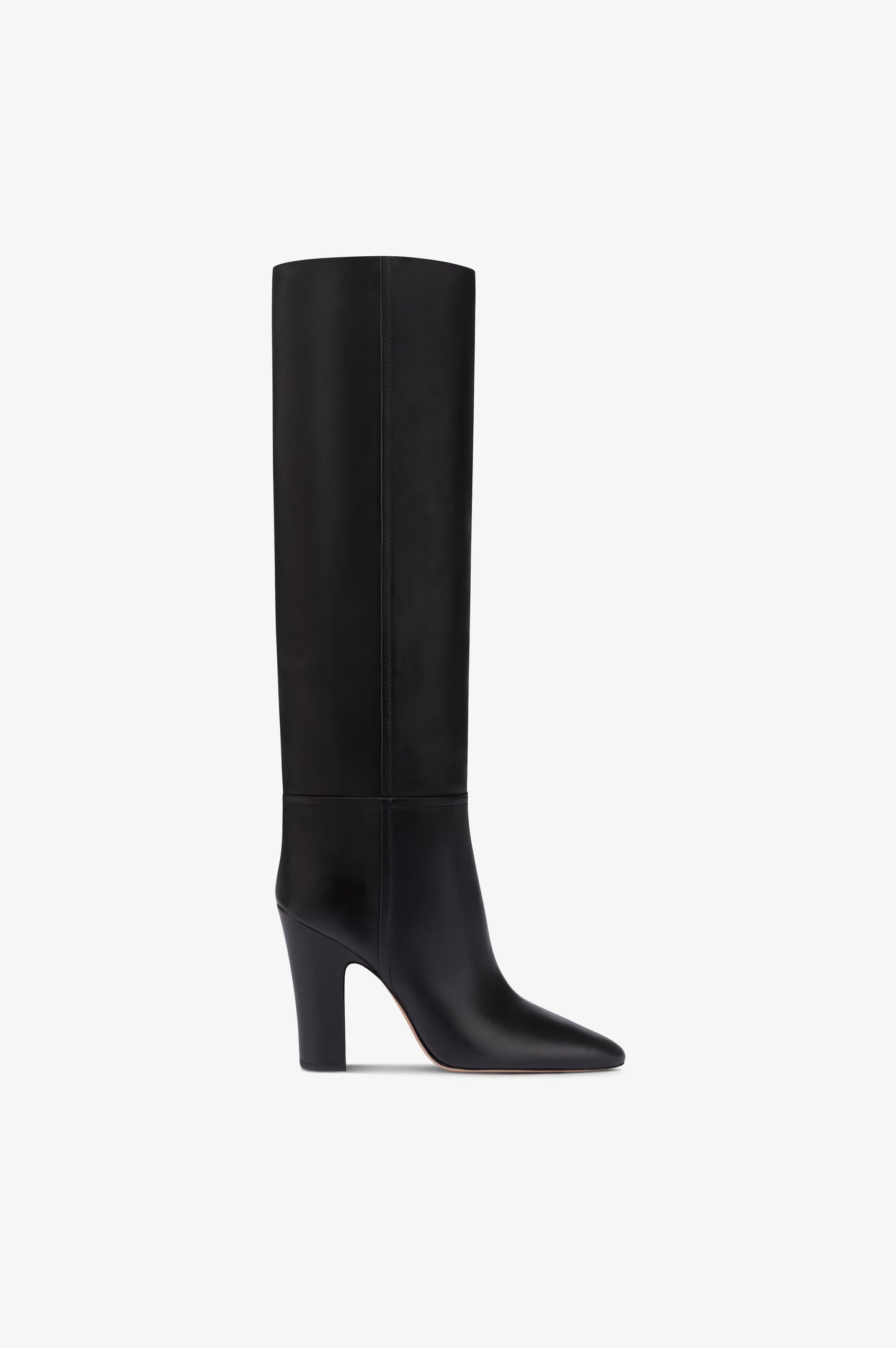 Bottes en cuir de veau noir