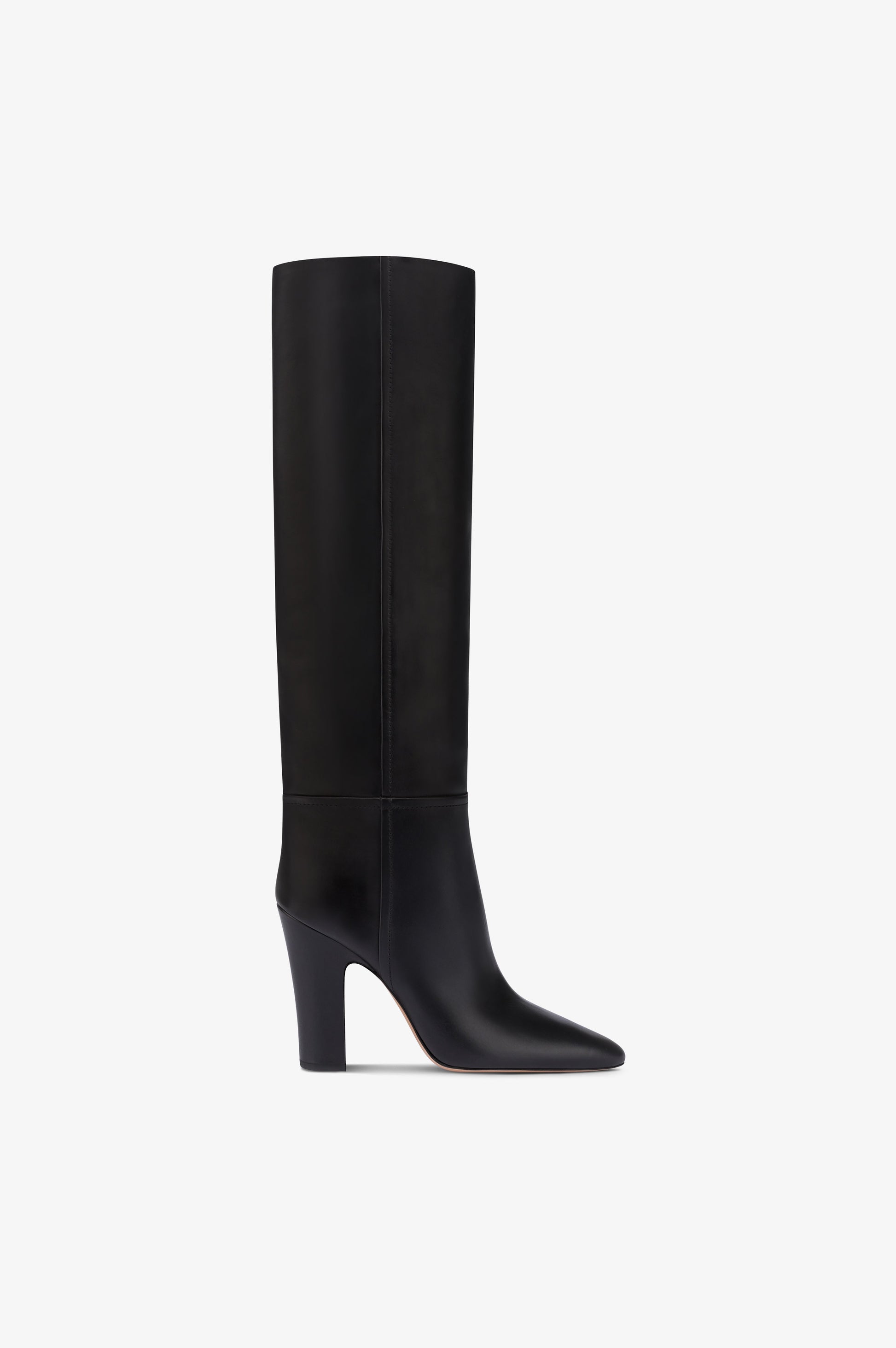 Bottes en cuir de veau noir