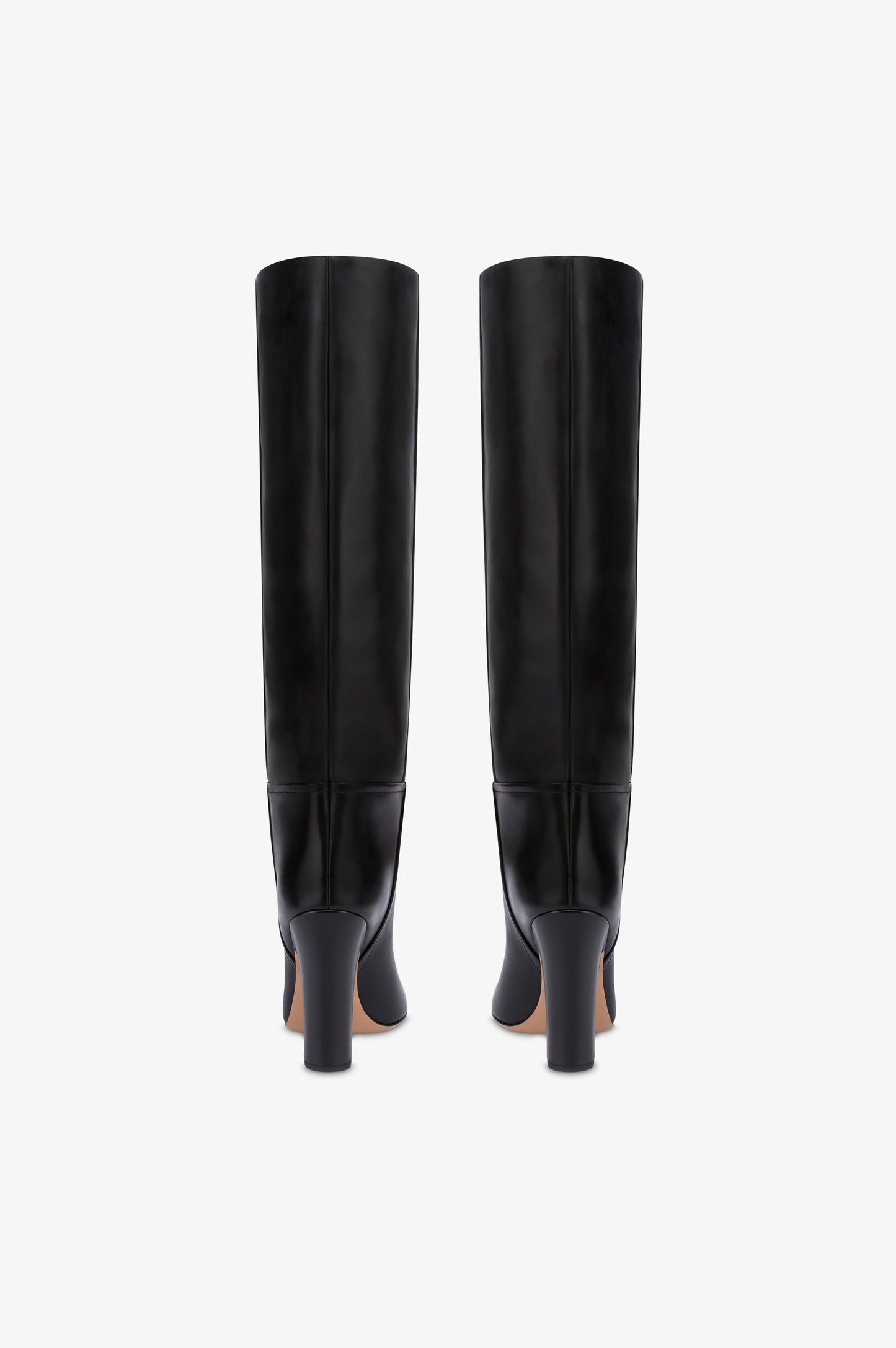 Bottes en cuir de veau noir