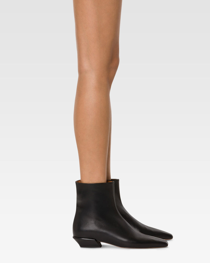 Leather ankle boot