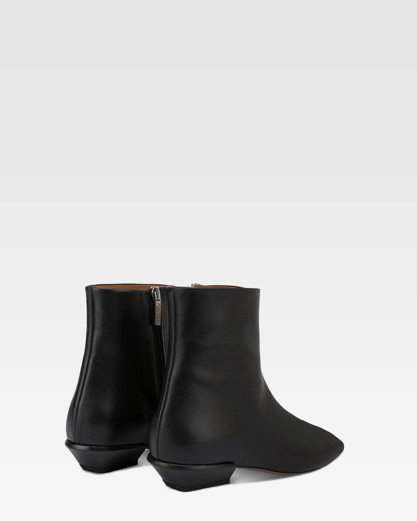 Leather ankle boot