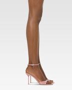 Sandalias de charol nude oscuro