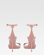 Sandalias de charol nude oscuro