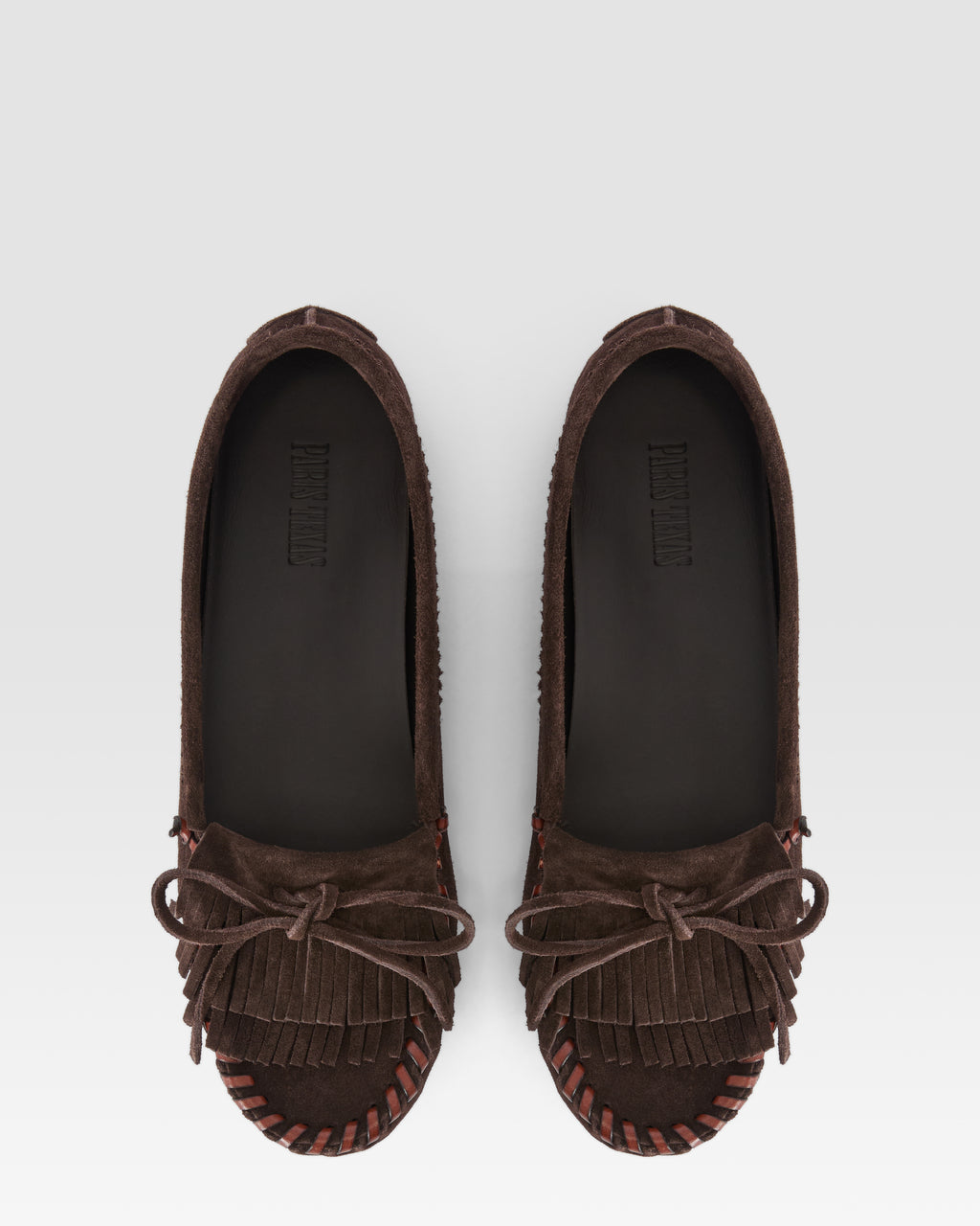 Mocassini in pelle scamosciata ebano