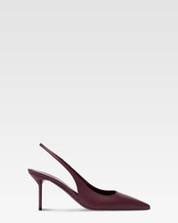 Slingbacks en piel rouge noir — Rouge Noir