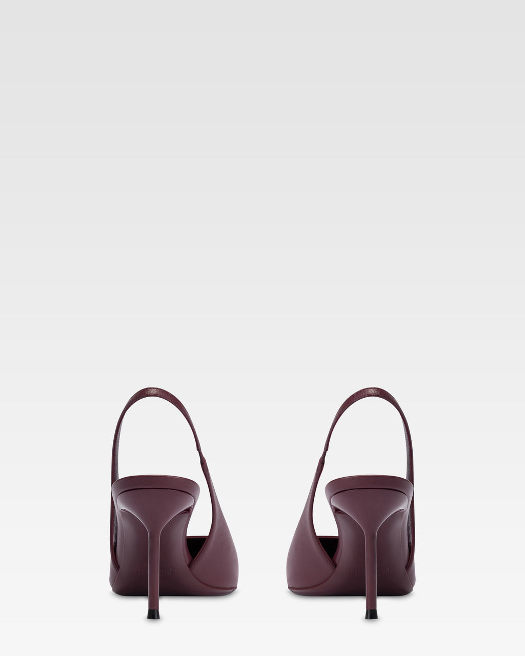 Slingbacks en piel rouge noir