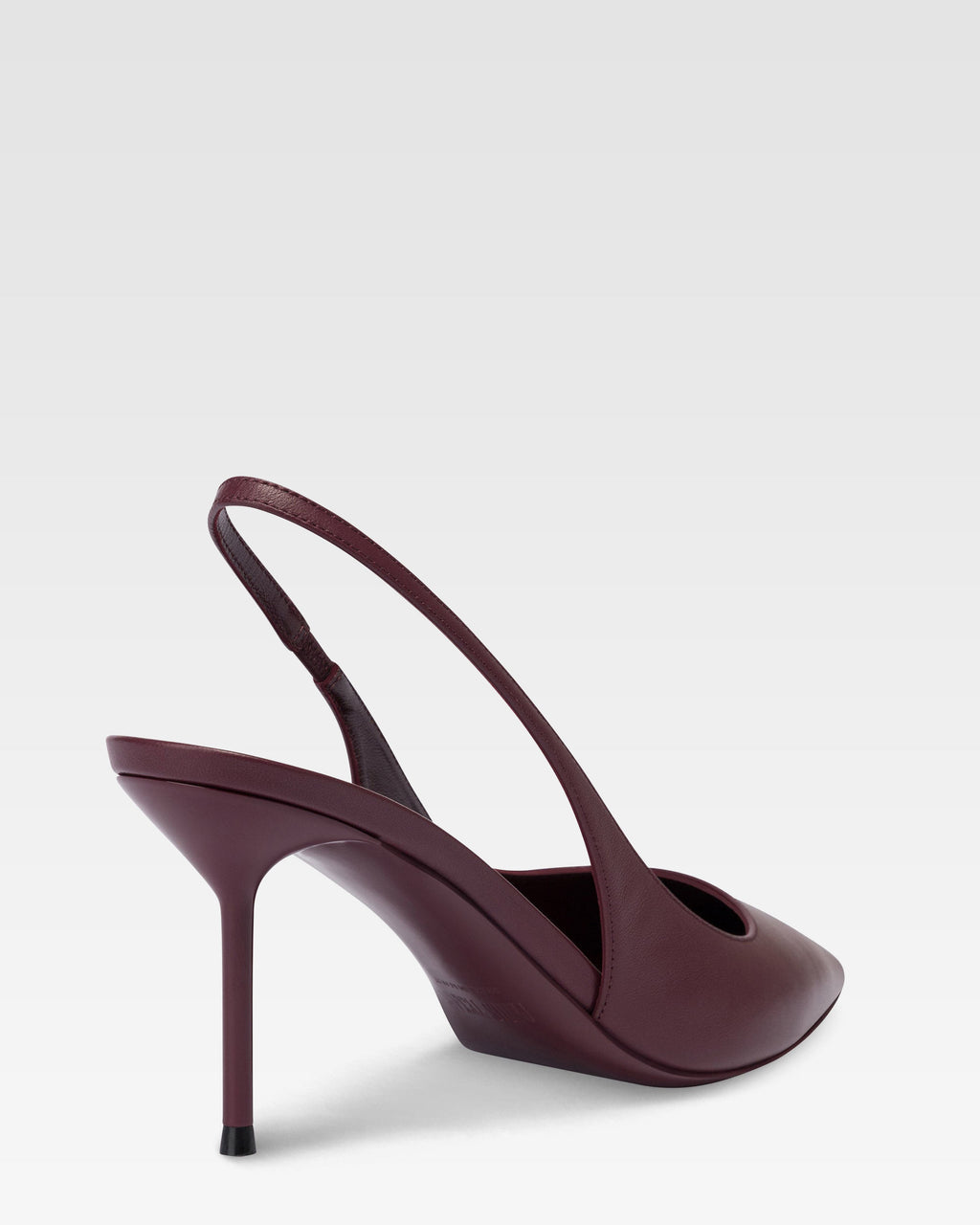 Slingbacks en piel rouge noir