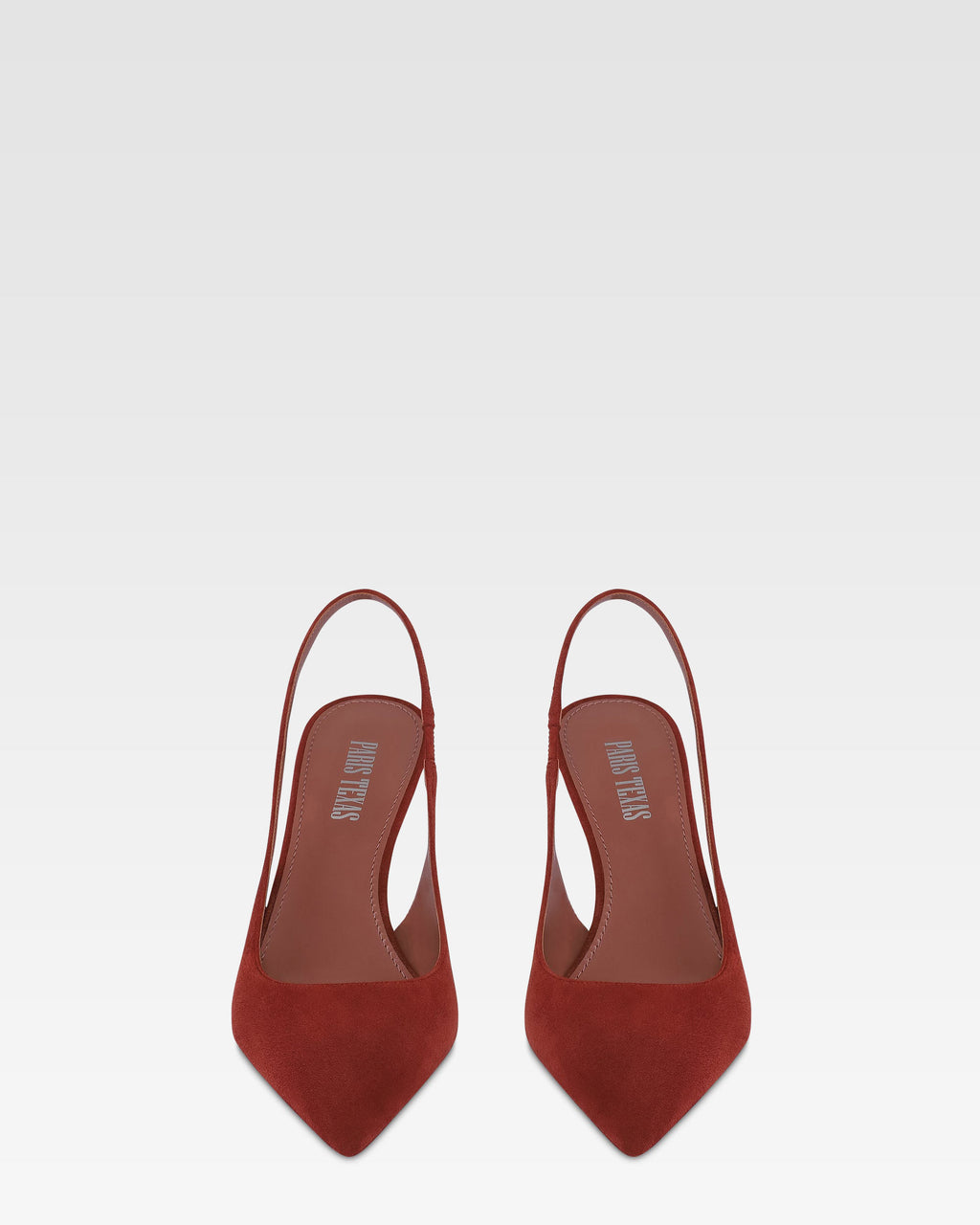 Slingbacks en ante de color brandy