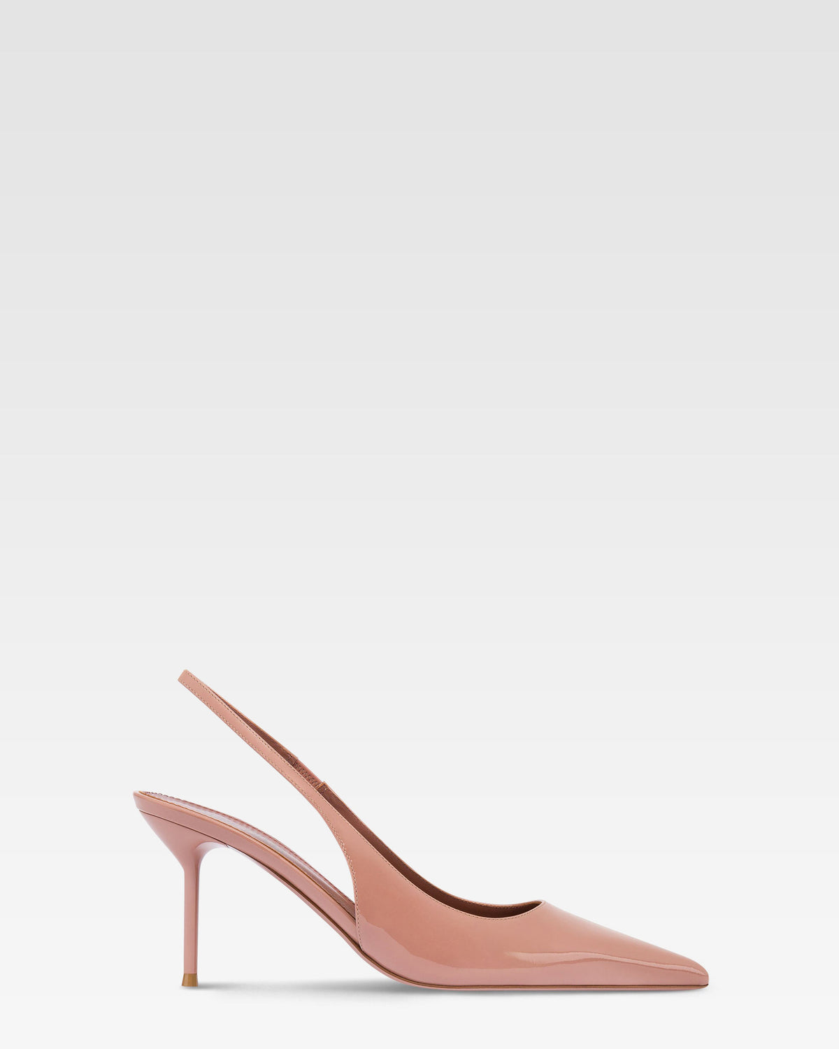 Slingback aus Lackleder