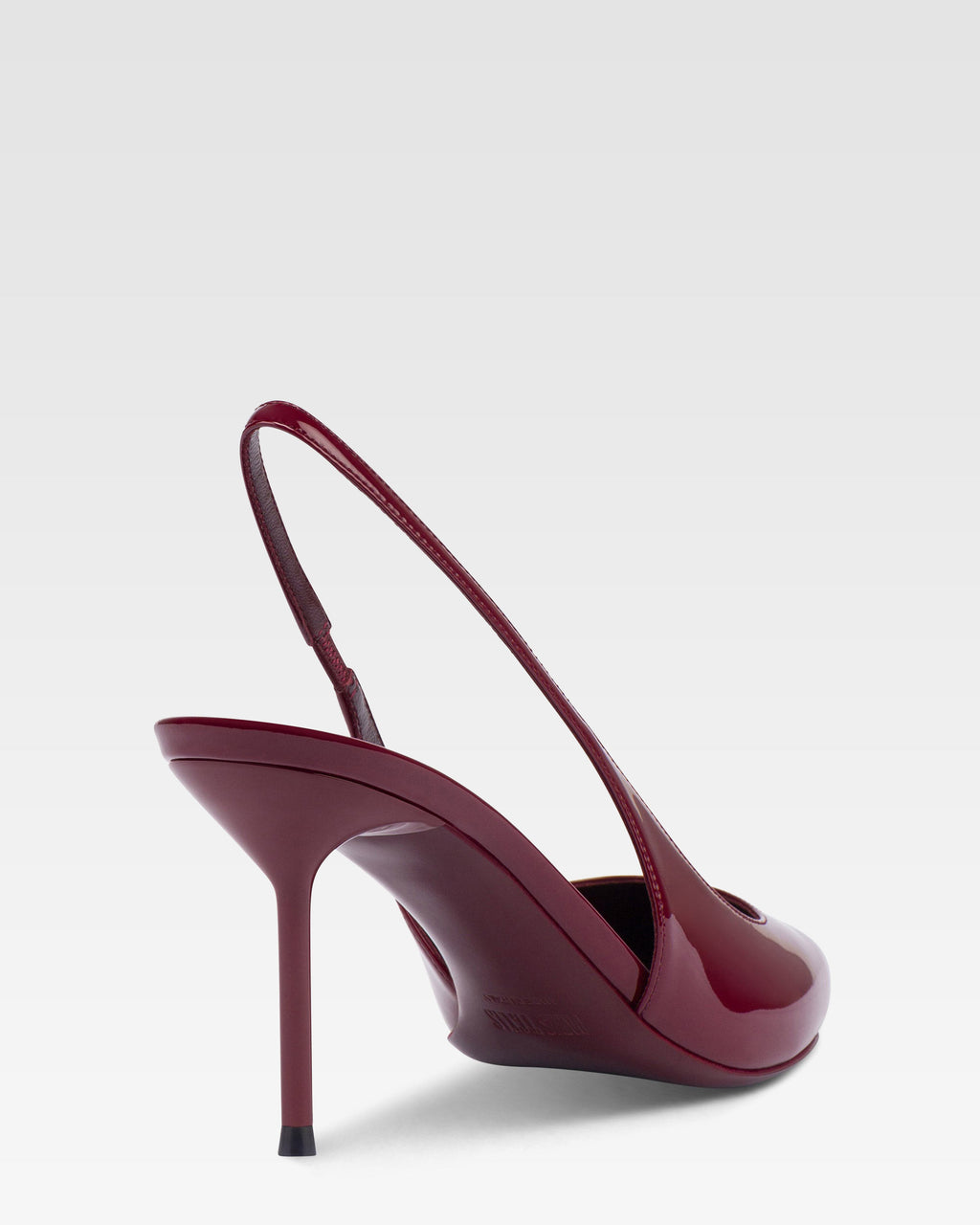 Slingbacks en charol rouge noir