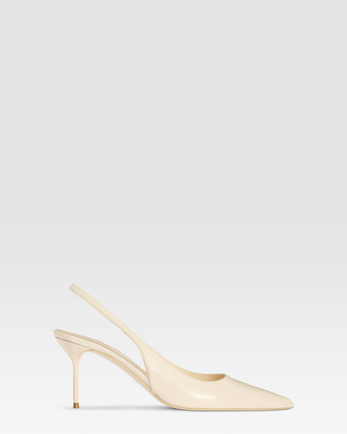 Slingback aus Lackleder