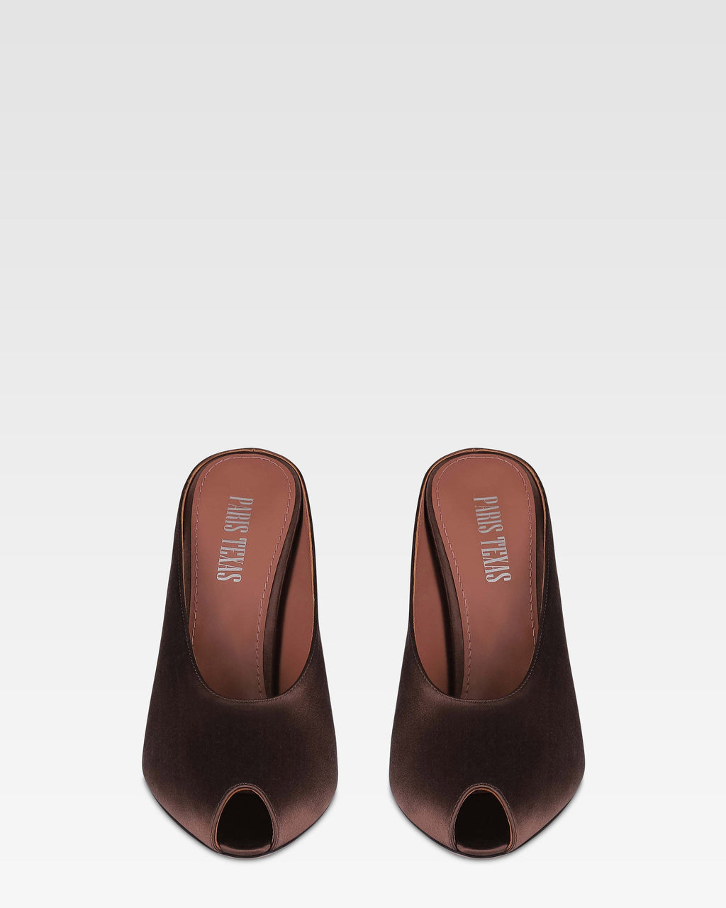 Sabots en saten color ebano