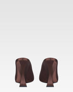 Sabots en saten color ebano