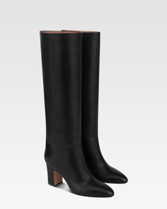 Botas de piel de becerro negras