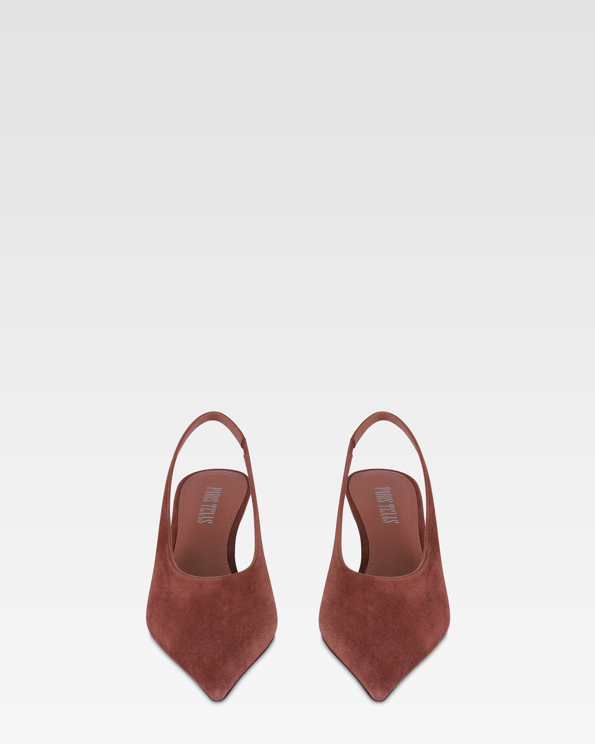 Slingbacks en ante color rouge noir con tacon de piel de lagarto