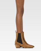 Botines de ante de becerro marron