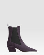 VELOURSLEDER ANKLE BOOT