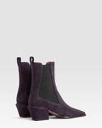 VELOURSLEDER ANKLE BOOT