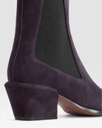 VELOURSLEDER ANKLE BOOT