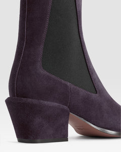 VELOURSLEDER ANKLE BOOT