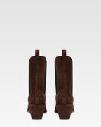 Suede ankle boot