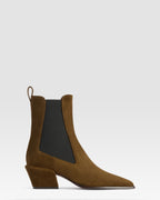 VELOURSLEDER ANKLE BOOT