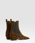 VELOURSLEDER ANKLE BOOT