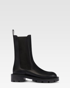 Botines de piel de becerro color negro