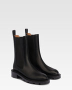 Botines de piel de becerro color negro