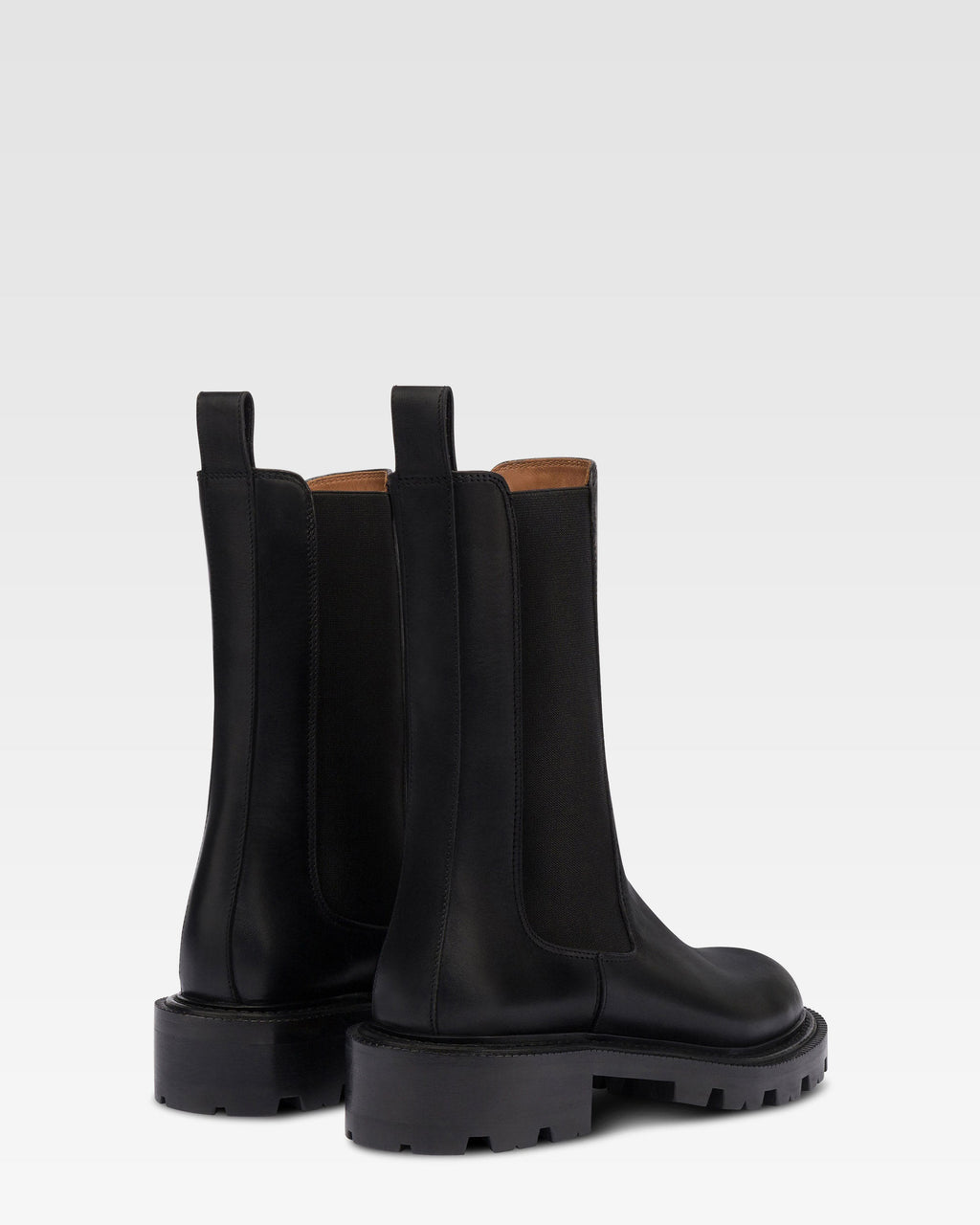 Botines de piel de becerro color negro